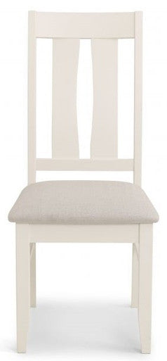 2 x Julian Bowen Pembroke Ivory Wooden Dining Chairs