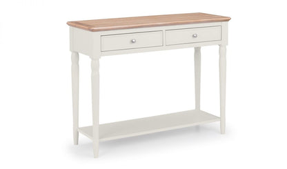 Julian Bowen Provence Grey Oak 2 Drawer Console Table