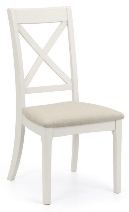 2 x Julian Bowen Provence Grey Oak Dining Chairs