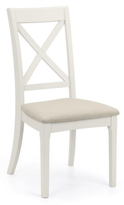 2 x Julian Bowen Provence Grey Oak Dining Chairs