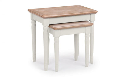 Julian Bowen Provence Grey Oak Nest Of Tables