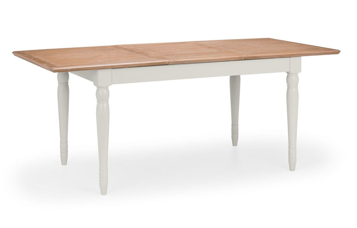 julian bowen oak 150cm-190cm extending dining table