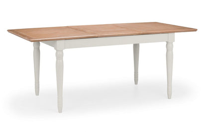 julian bowen oak 150cm-190cm extending dining table