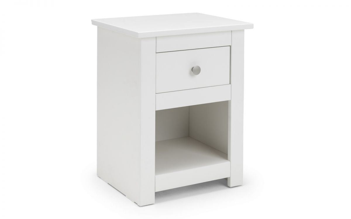 Julian Bowen Radley Surf White Wooden Bedside Cabinet