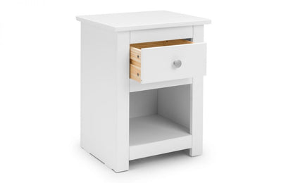 Julian Bowen Radley Surf White Wooden Bedside Cabinet