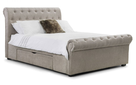 Julian Bowen Ravello 5ft Kingsize 2 Drawer Storage Fabric Bed