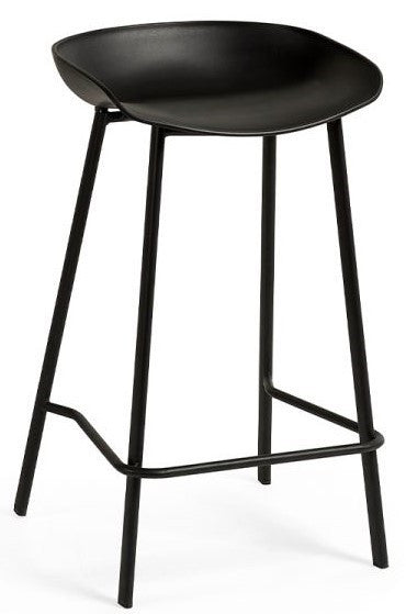 Julian Bowen Renzo Black Bar Stool