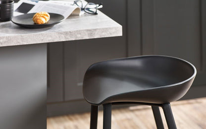 Julian Bowen Renzo Black Bar Stool
