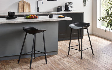 Julian Bowen Renzo Black Bar Stool