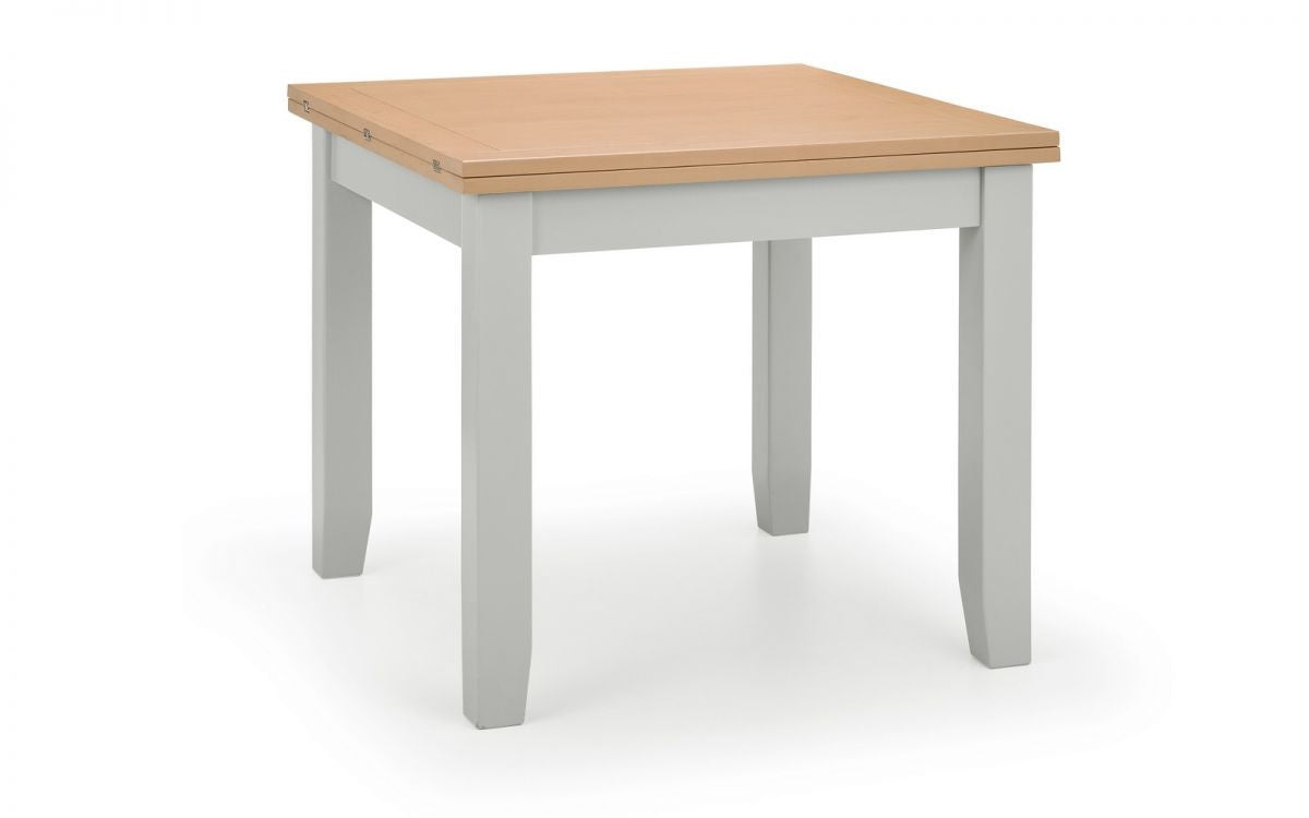 Julian Bowen Richmond Grey Oak Flip-Top Square Dining Table