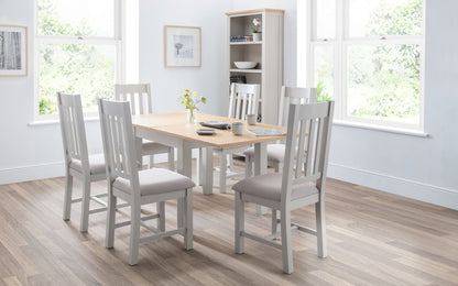 Julian Bowen Richmond Grey Oak Flip-Top Square Dining Table
