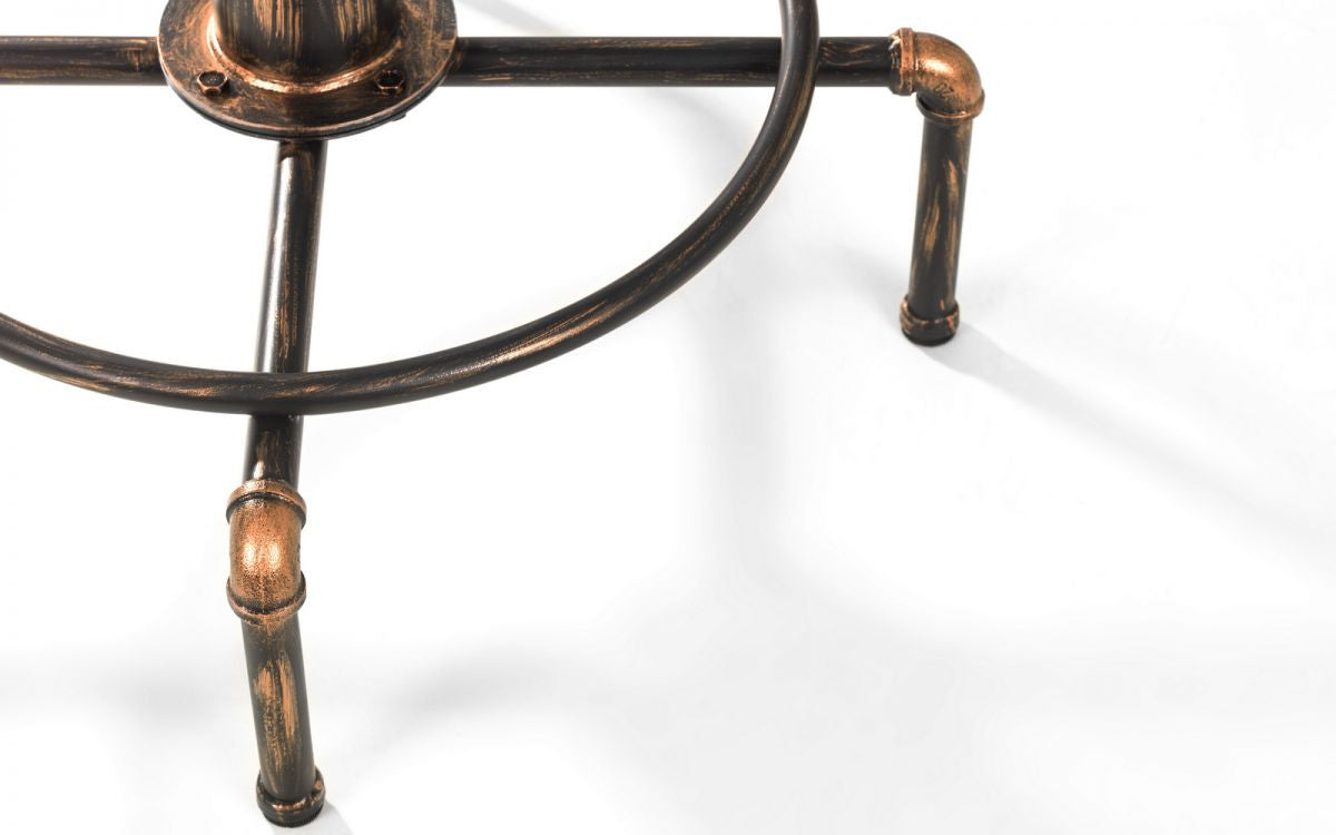 Julian Bowen Rockport Walnut Pipework Bar Table