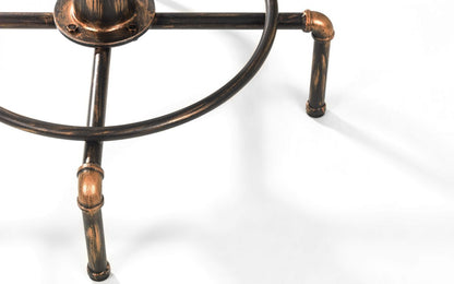 Julian Bowen Rockport Walnut Pipework Bar Table