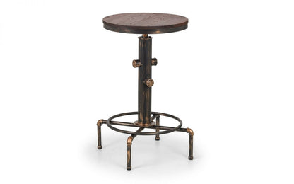 Julian Bowen Rockport Walnut Pipework Bar Table