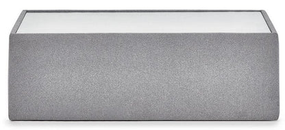 Julian Bowen Rohe Grey Fabric Coffee Table