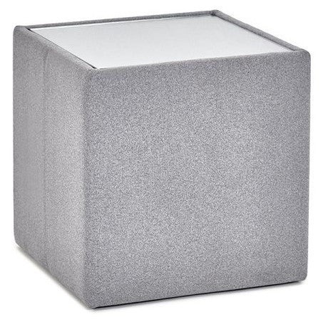 Julian Bowen Rohe Grey Fabric Lamp Table