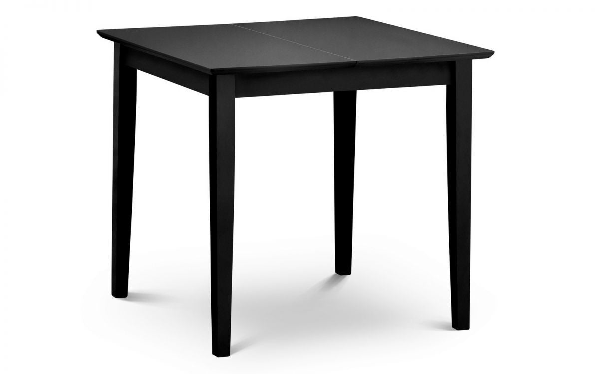 Julian Bowen Rufford Black Wooden Ext. Dining Table