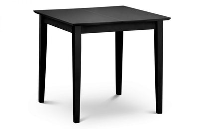 Julian Bowen Rufford Black Wooden Ext. Dining Table