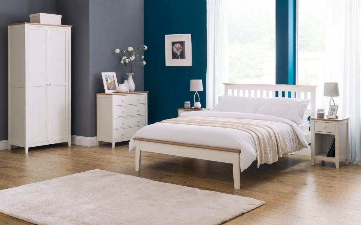 Julian Bowen Salerno Two Tone 1 Drawer Bedside