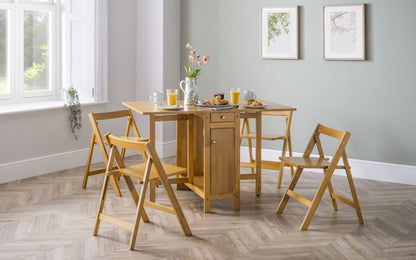 Julian Bowen Savoy Natural Wood Dining Set