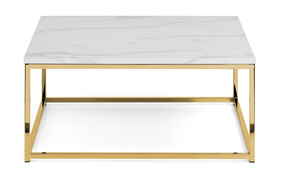 Julian Bowen Scala Gold Marble Coffee Table