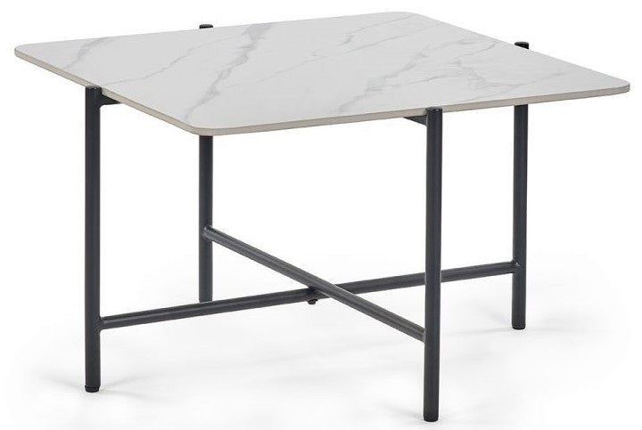 Julian Bowen Siena White Square Marble Coffee Table
