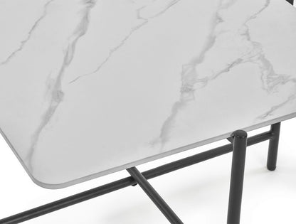 Julian Bowen Siena White Square Marble Coffee Table