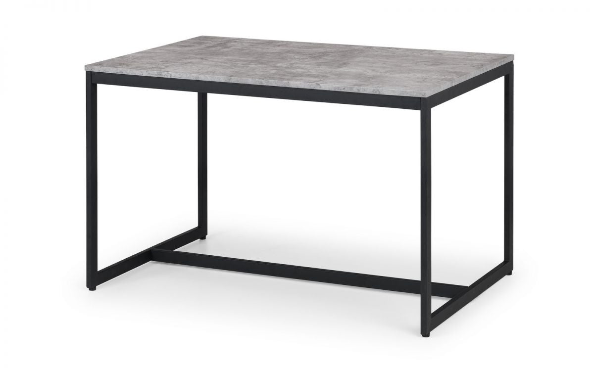 Staten 120cm Concrete Effect Rectangular Dining Table