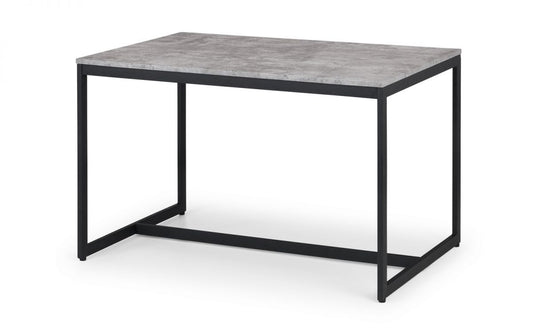 Staten 120cm Concrete Effect Rectangular Dining Table