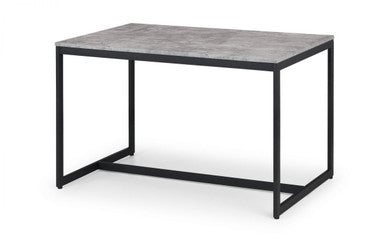 Staten 120cm Concrete Effect Rectangular Dining Table