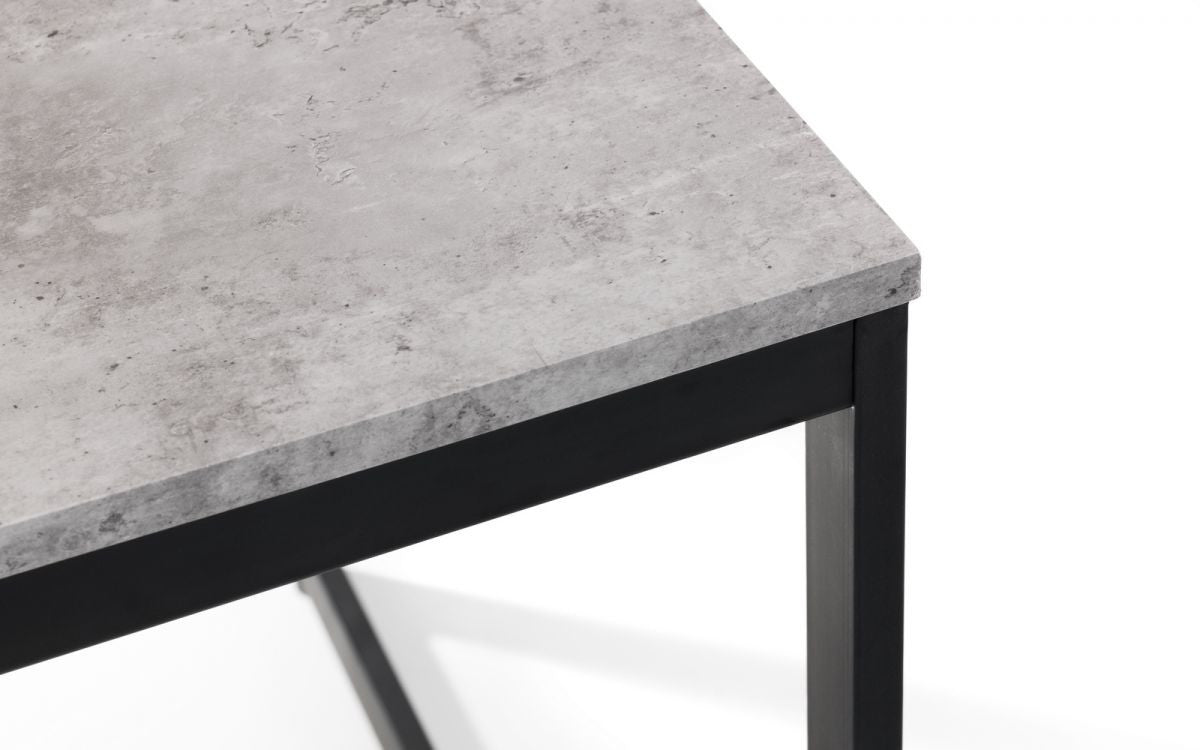 Staten 120cm Concrete Effect Rectangular Dining Table