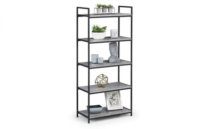 Julian Bowen Staten Concrete Tall Bookcase