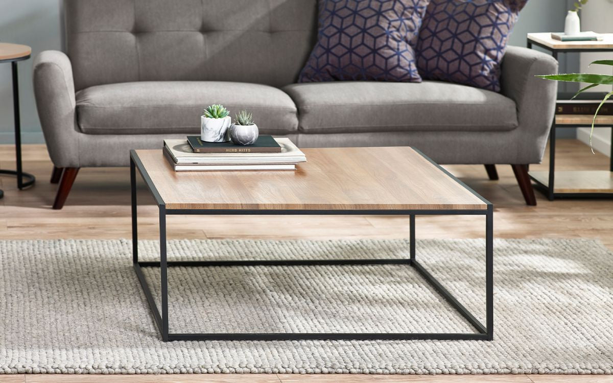 Julian Bowen Tribeca Sonoma Oak Square Coffee Table
