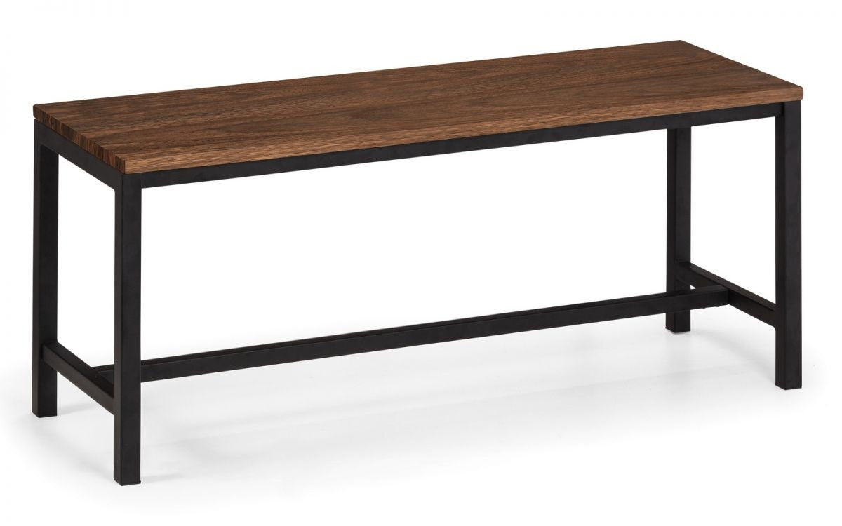 Julian Bowen Tribeca Walnut Bench