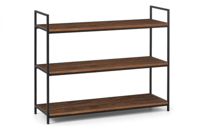 Julian Bowen Tribeca Walnut Low Bookcase