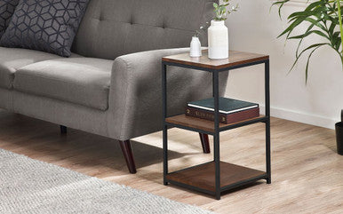 Julian Bowen Tribeca Walnut Narrow Side Table