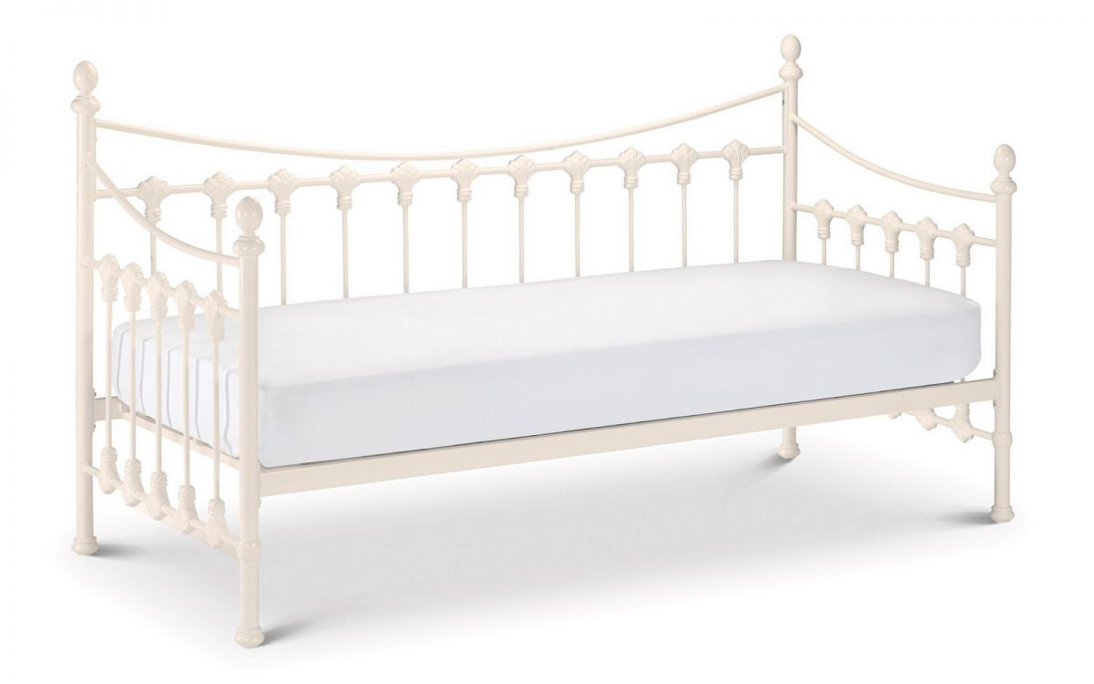 Julian Bowen Versaille Stone White Steel Daybed