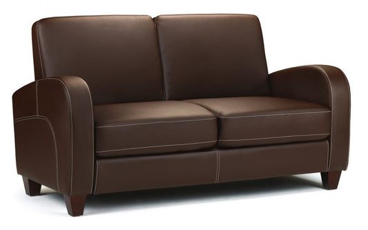 Julian Bowen Vivo Chestnut Brown Leather 2 Seater Sofa