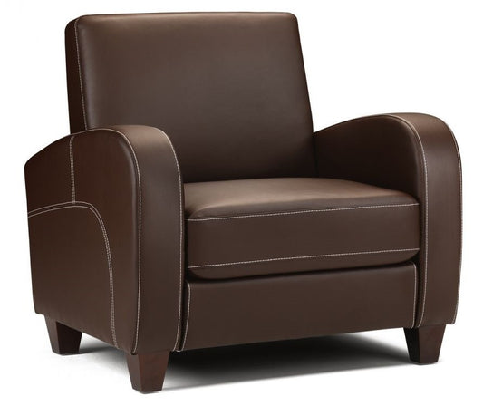 Julian Bowen Vivo Chestnut Brown Leather Armchair
