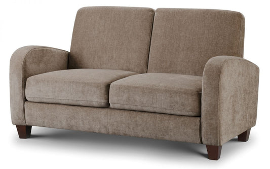Julian Bowen Vivo Mink Chenille Fabric 2 Seater Sofa