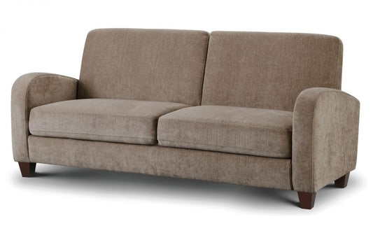 Julian Bowen Vivo Mink Chenille Fabric 3 Seater Sofa