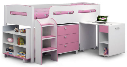 Julian Bowen Kimbo Pink Cabin Bed