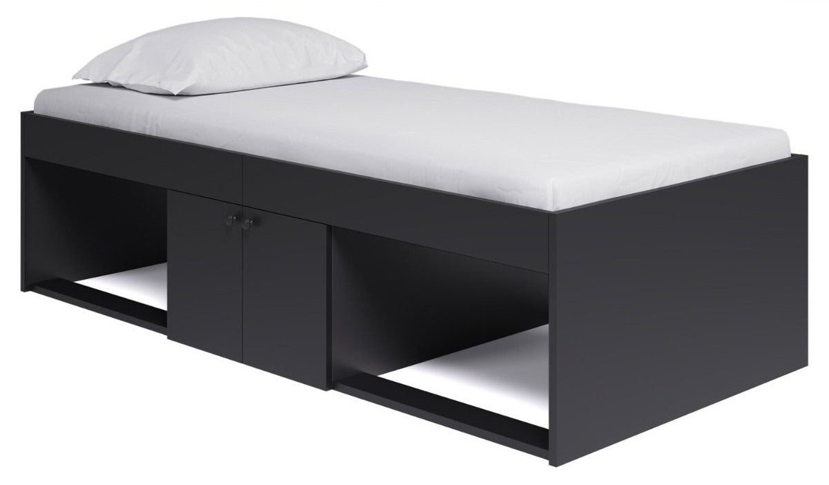 Kidsaw Black 3ft Single Low Cabin Bed