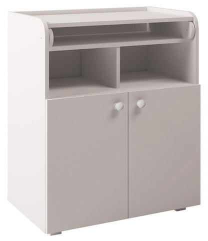 Kidsaw Kudl White Kids Changing Board Cupboard with Storage