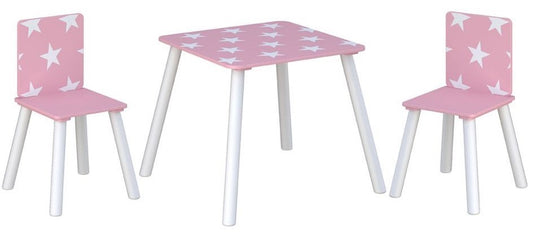 Kidsaw Pink Star Table & Chairs