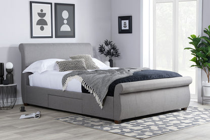 Birlea Lancaster 5ft Kingsize Grey Fabric Bed Frame