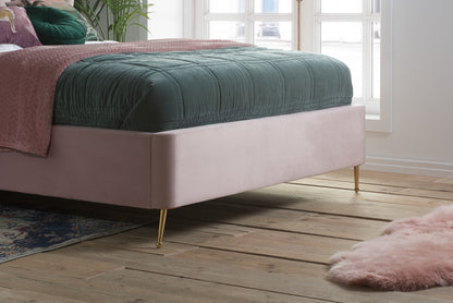 Birlea Lottie 4ft6 Double Pink Fabric Ottoman Bed Frame