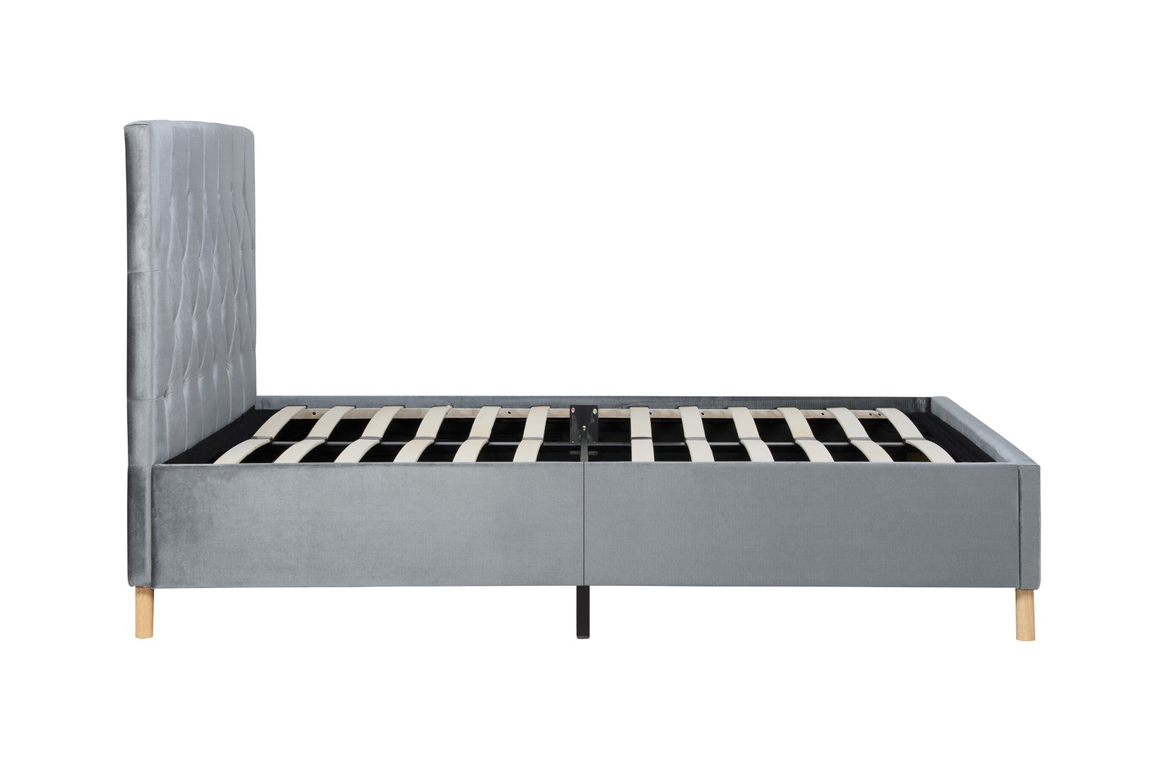 Birlea Loxley 5ft Kingsize Grey Fabric Bed Frame