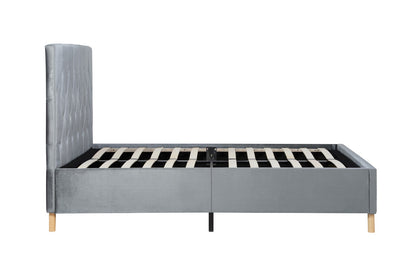 Birlea Loxley 5ft Kingsize Grey Fabric Bed Frame