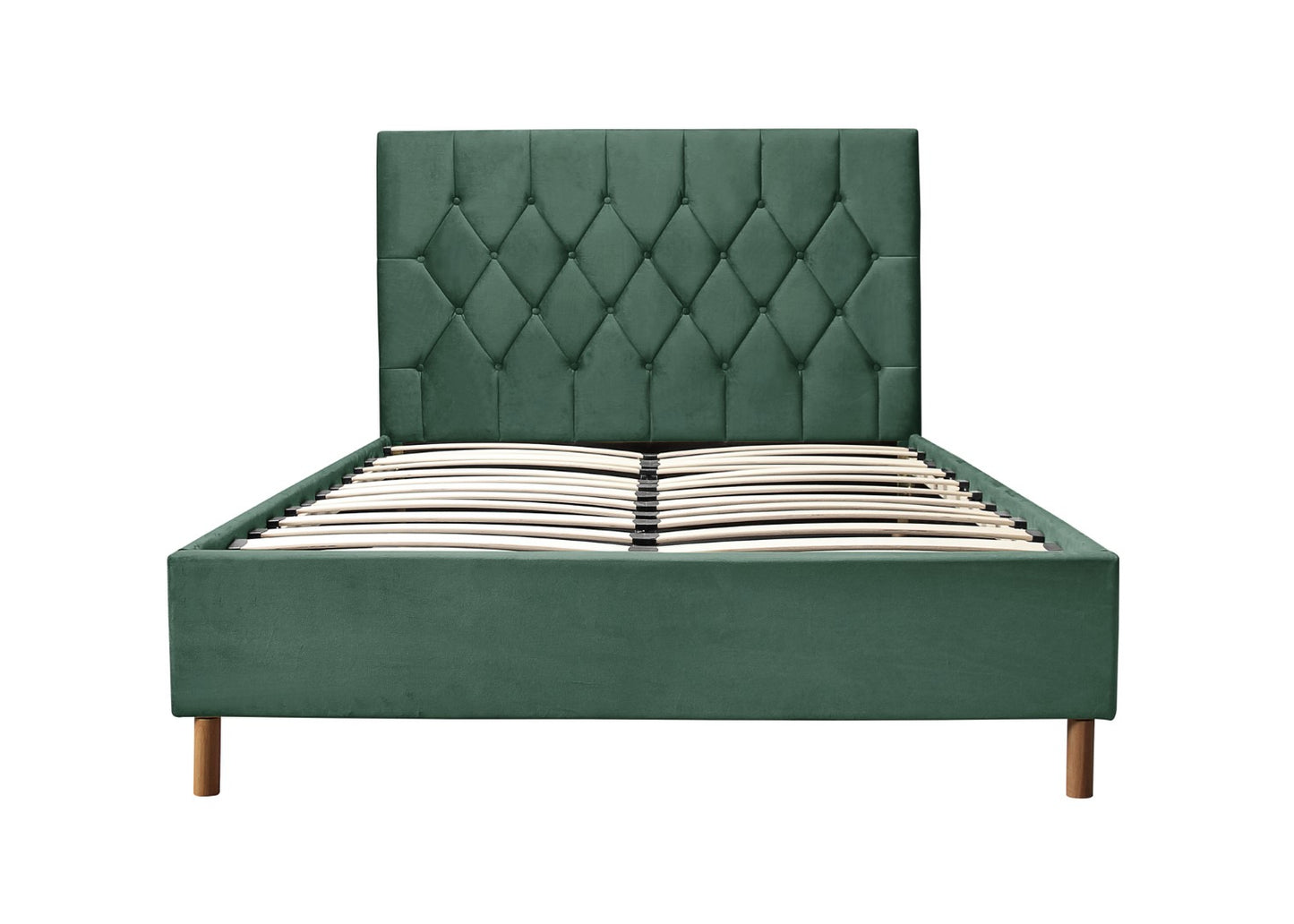 Birlea Loxley 5ft Kingsize Green Fabric Ottoman Bed Frame